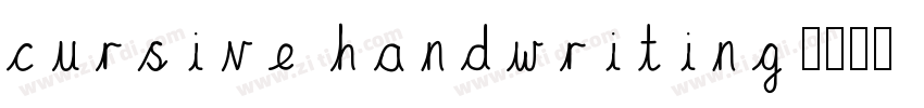 cursive handwriting字体转换